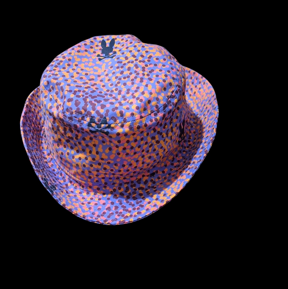 Psycho Bunny Colorful Polka Dot Bucket Hat EUC!!!